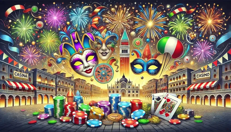 Italienische Festivals und Casino-Themen