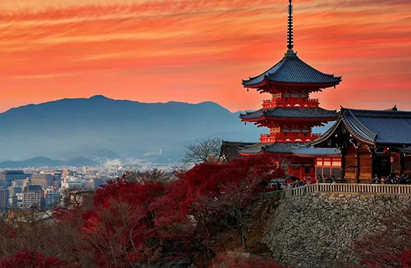 Temple Kyoto automne